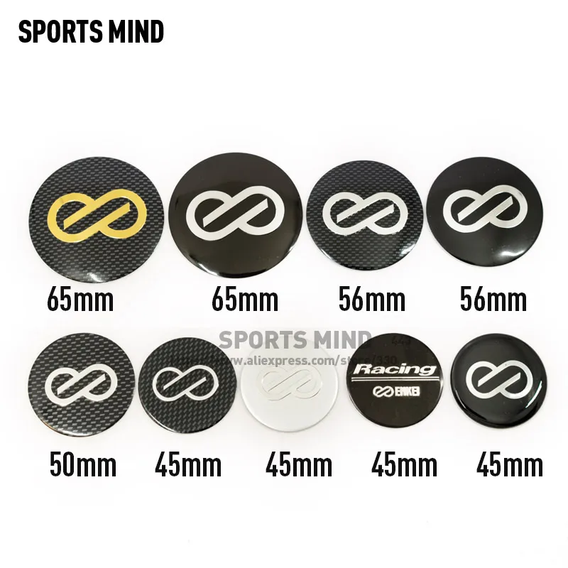 20PCS/lot 45mm 50mm 56mm 65mm Car Wheel Center Cap Emblem Sticker For ENKEI Racing Hub Cap