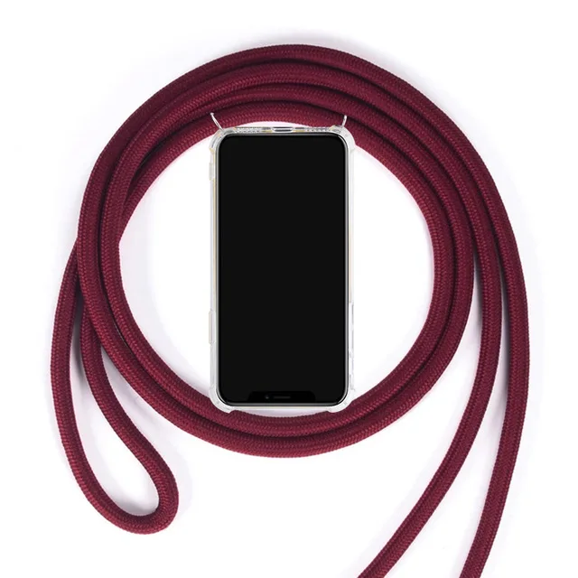 GTWIN для samsung Galaxy S10 5G S9 S8 Plus Note 9 10 Pro Чехол на ремне через плечо с ремешком на шею чехол s - Цвет: White Red