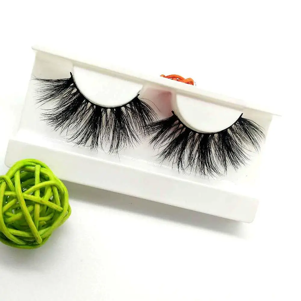 

Dlin lashes 25mm mink eyelash long wispy thickness full strip lashes 25mm real mink eyelash with free package