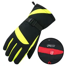 Лыжные перчатки осень зима водонепроницаемые ветрозащитные теплые Нескользящие уличные перчатки для езды на велосипеде Мотоциклетные Перчатки одежда для холодной погоды бархат утолщение