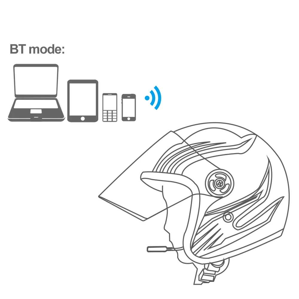 Высокое качество беспроводной Bluetooth Анти-помехи интерком для мотоциклетного шлема езда Hands Free наушники с HD микрофоном