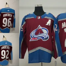 Все сшитые мужские трикотажные изделия Colorado Nathan MacKinnon Mikko Rantanen