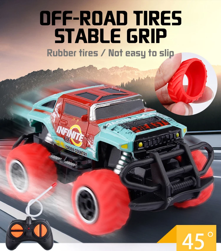 

1:43 RC Car 4WD Climbing Buggy Car Rock Crawler Off-Road Vehicle Model High Speed Radio Control Car Toys for Kids Gifts