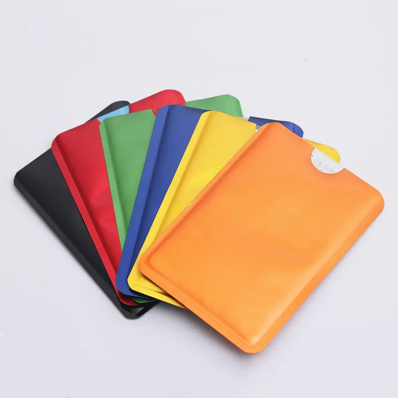 Funda protectora de aluminio para tarjetas de identificación y de crédito, Protector antirrobo para tarjetas de identificación y de crédito, 10 Uds., gran oferta