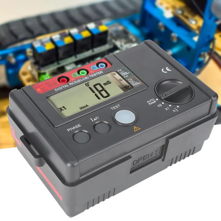 

Circuit Breaker Meter UNI-T UT582 Digital Multimeter RCD ELCB Tester AUTO RAMP Leakage Circuit Breaker Meter with LED