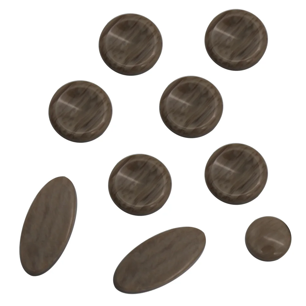 

High Quality 9pcs/set Alto Tenor Soprano Saxophone Sax key buttons inlays Accessories(Khaki)
