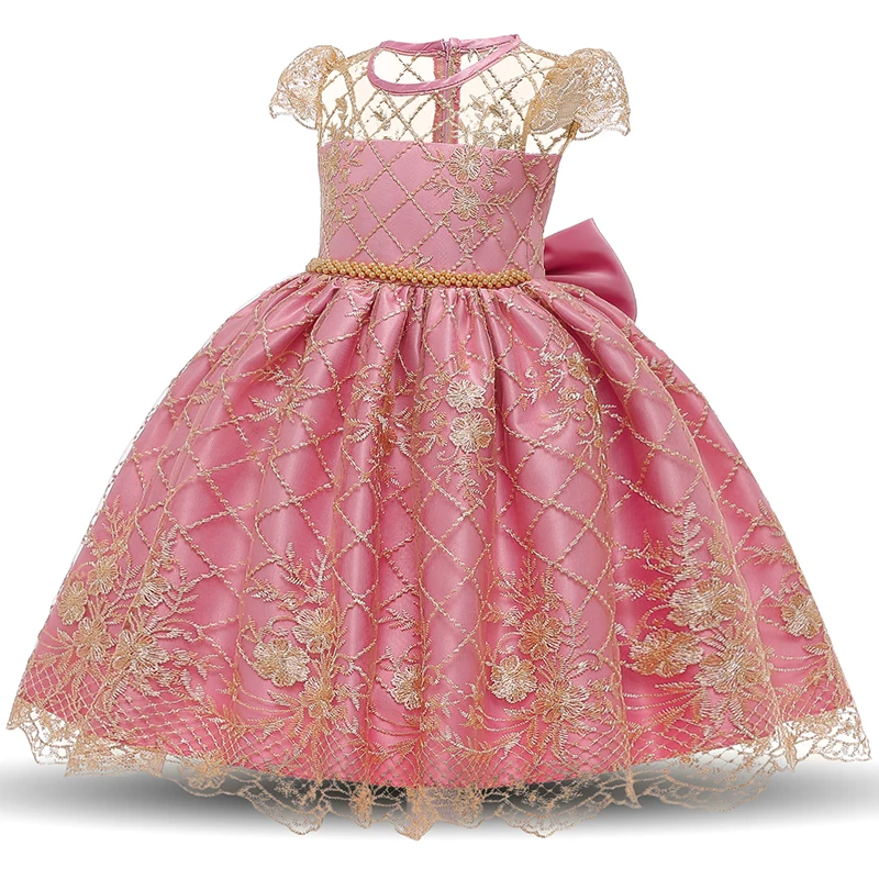 Элегантные Детские платья для девочек; красное Новогоднее торжественное вечернее бальное платье; свадебные платья для дня рождения; платья принцессы для маленьких девочек; vestidos