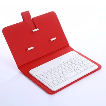 

1pcs Wireless Keyboard With Protective Cover Portable Mobile Phone Keyboard Leather Case 2 in 1 Tablet Protective Case