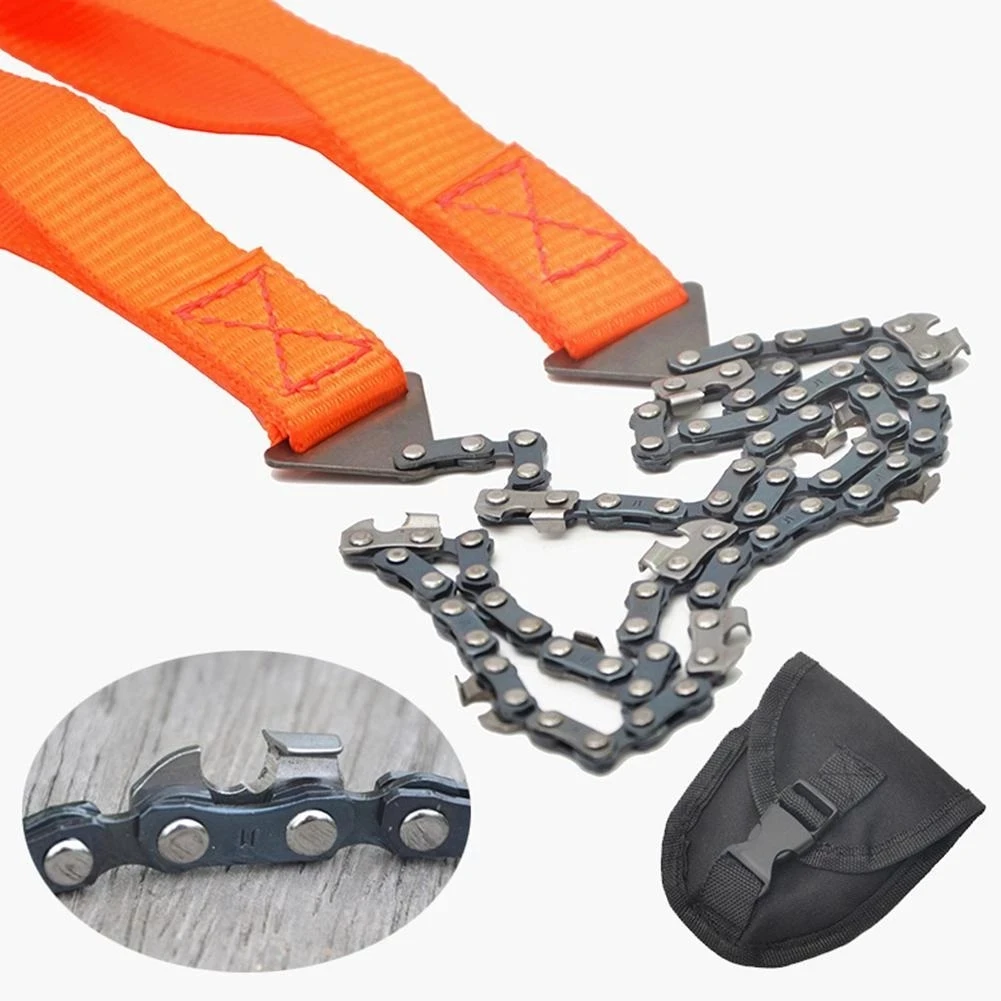 Portable Survival Chain Saw Chainsaws Emergency Camping Hiking Tool Pocket Hand Tool Pouch Outdoor Pocket Chain Saw 5