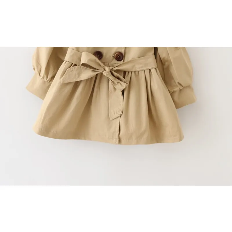 Baby Coats Girl Jacket Clothes Autumn Bow Trench Coat Infant Clothes Waterproof Outwear Kids Clothes For Children Trench Coat