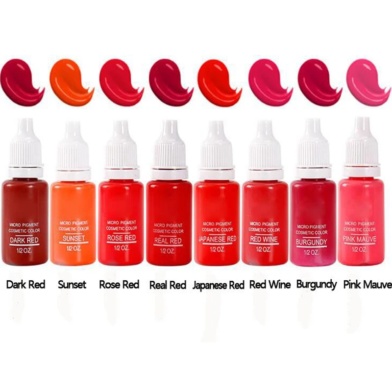 23colorPermanent Makeup Micro Pigment Cosmetic encre tatouage black Tattoo Ink Permanent Eyebrow Eyeliner Lip Tattooing Supplies