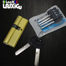 Cerradura de puerta cilíndrica, cilindro de bloqueo para puerta de entrada, cilindros de bloqueo de puerta de seguridad, núcleo de cerradura de puerta exterior, 7 llaves