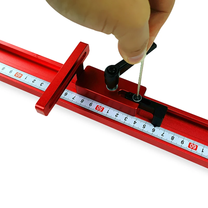 Universal 45 Type T-track T-slot Miter track jig Aluminium alloy Miter track stop Woodworking DIY tools for Table saw pusher miter track jig woodworking t track woodworking tools woodworking tool