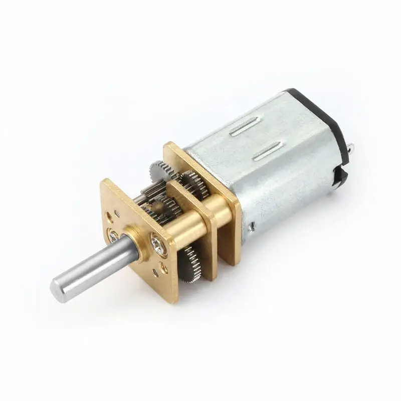 

DC 12V 100RPM Micro-Speed Reduction Motor Mini Gear Box Motor with 2 Terminals for RC Car Robot Model DIY Engine Toy