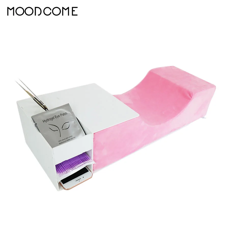 

Professional Pillow Grafted Lash Salon for Eyelash Extension Ergonomic Curve Memory Leather Lash Pillow Cosmetics Tools