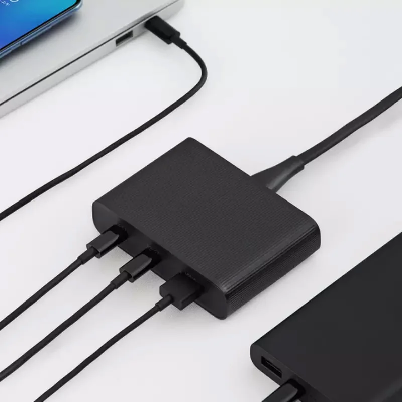 Оригинальное настольное зарядное устройство Xiaomi ZMI 65 Вт 3 порта PD3.0 USB 2C1A для Android iOS переключатель PD 3,0 QC умный выход Макс Solo c1-65w