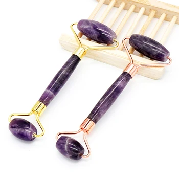 

natural amethyst Facial Massage Roller New style Practical Jade Face massage Anti Wrinkle Body Head Portable Beauty Health Care