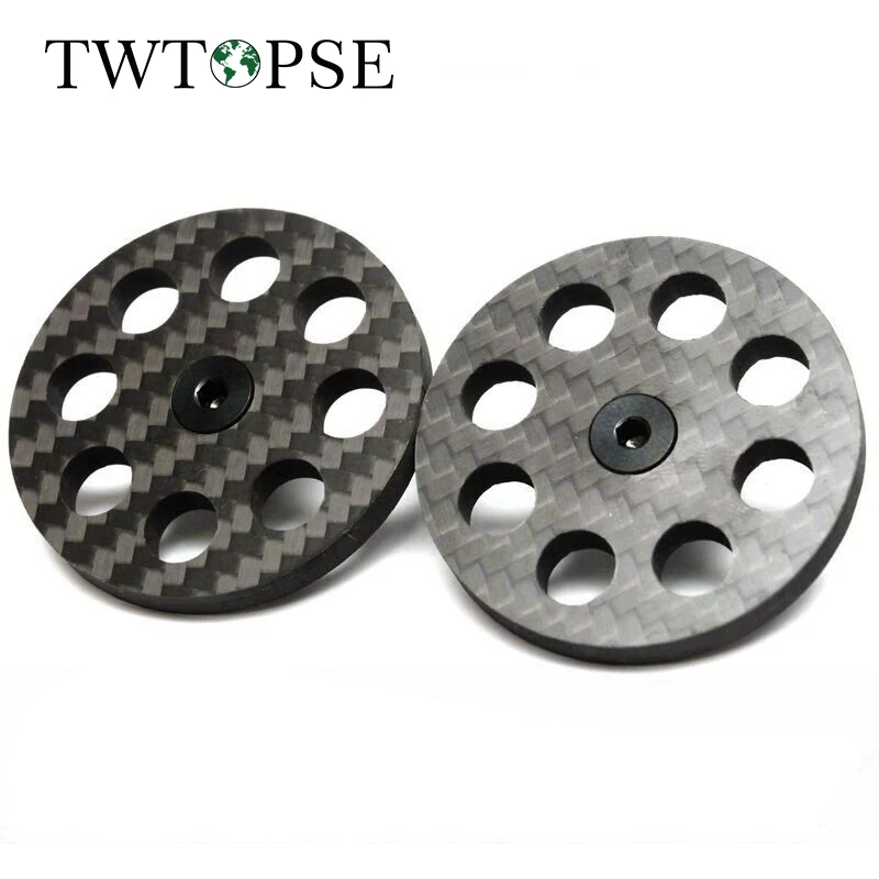 Велосипедный шкив TWTOPSE из углеродного волокна с подшипником Ti оси болта легкое