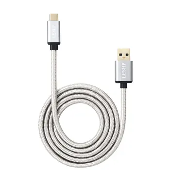 

LESHP Metal Shell Nylon Braided Lightweight Durable Safe Large Current USB3.0A to USB Type-C Charging Data Charger 1M Cable