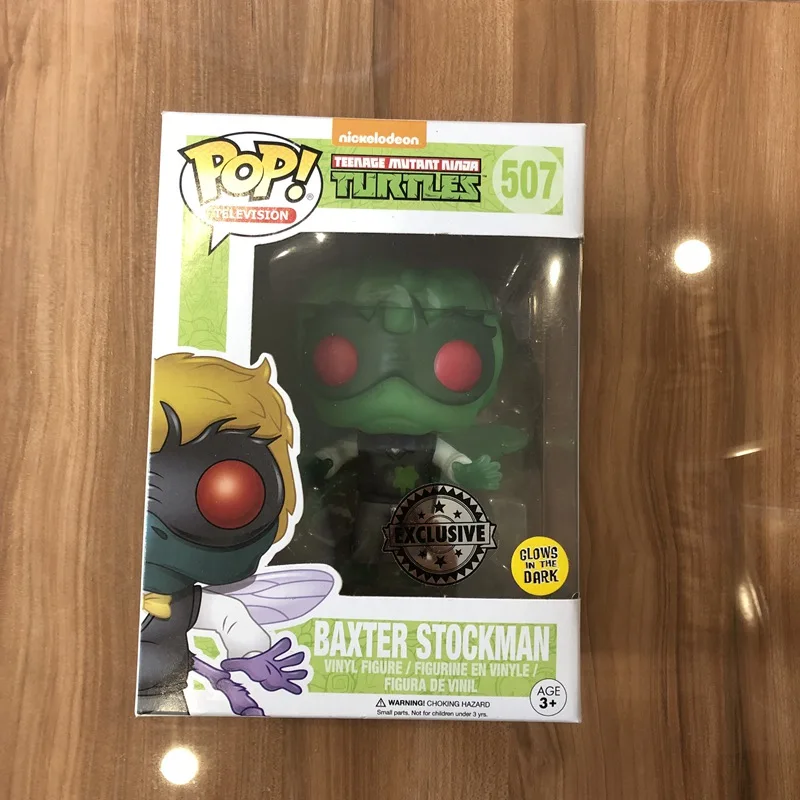 2017 SDCC эксклюзивный Funko pop светится в темноте официальный TMNT Baxter Stockman Виниловая