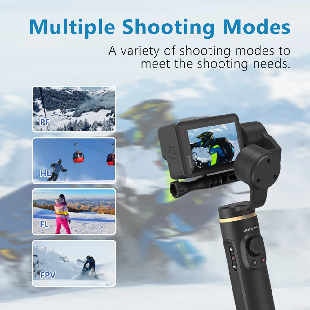 INKEE FALCON 3-Axis Action Camera Handheld Gimbal Stabilizer Anti-Shake Wireless Control for GoPro Hero 9 8/7/6/5 OSMO Insta360