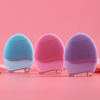 

Silicone Electric Facial Cleansing Brush Adjustable Rechargeable Face Cleanser Skin Care ZGOOD