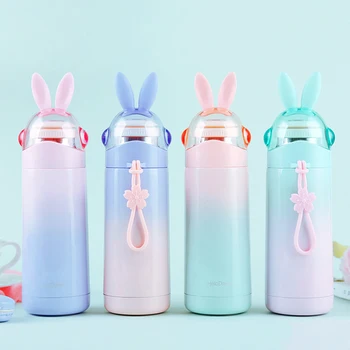

350ml Colorful Rabbit Thermal Bottle Stainless Steel Insulate Vacuum Flask Thermos Tea Mug Coffee Cup Thermal Bottles Termos