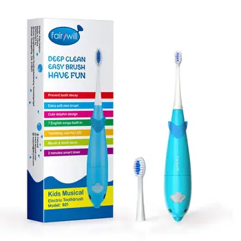 

Fairywill Musical Kids Sonic Powered Electric Toothbrush Sonic Brush Teeth Child Kid Automatic Toothbrush Smart Timer IPX5