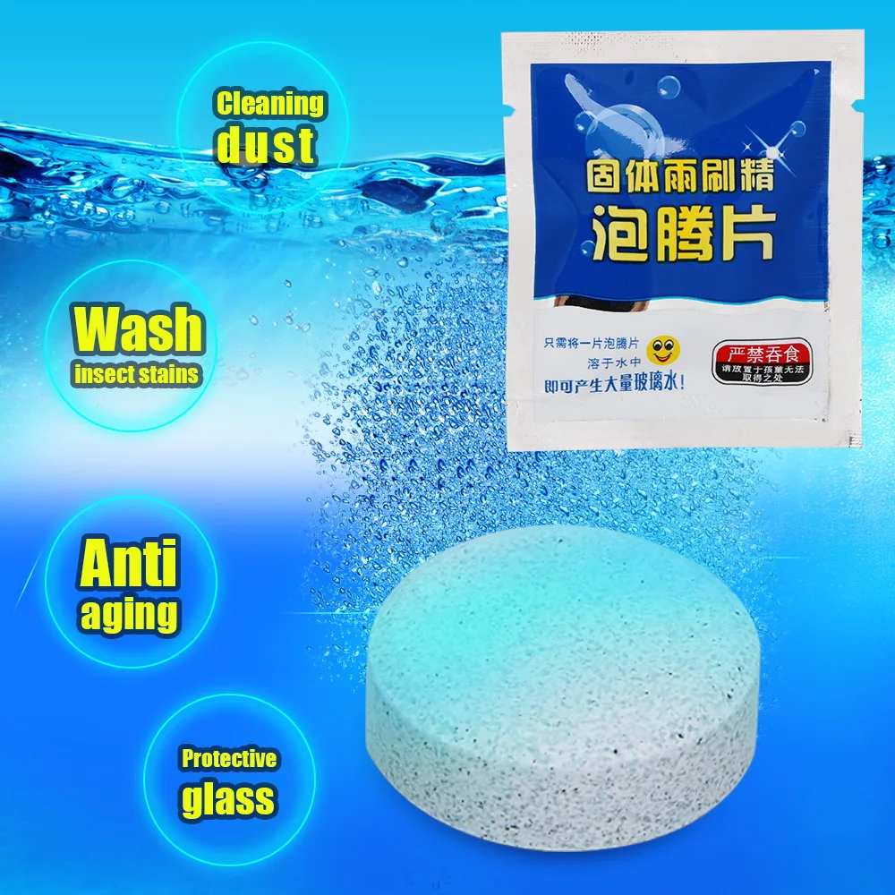 

Car Accessories Glass Cleaner Auto Window Cleaning Cleanser Effervescent Tablet Windshield Glass Cleaner Solid Wipers Fluid