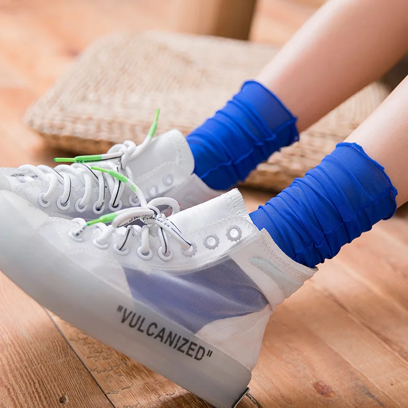 Носки Без Пятки средней длины; Новинка; сезон весна-лето; женские носки в японском стиле; студенческий стиль; дышащие однотонные ультратонкие носки