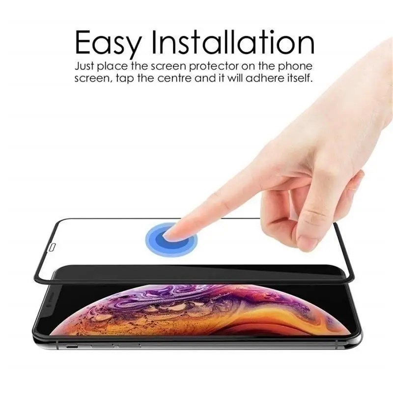 9D полное покрытие закаленное стекло для iPhone 11 Pro Max стекло X XS Max XR Защитное стекло для экрана для iPhone 6 6s 7 8 Plus пленка