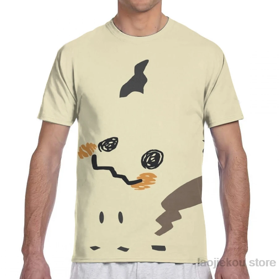 Men Mimikyu/мужская футболка, женская модная футболка с принтом для девочек, футболки для мальчиков, летние футболки с короткими рукавами - Цвет: Men