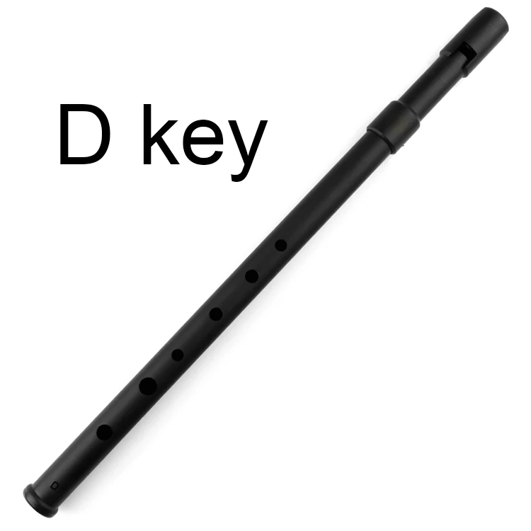Черная ABS пластиковая флейта C D Key Tinwhistle Ireland музыкальный инструмент электрическая настройка ирландская флейта - Цвет: D
