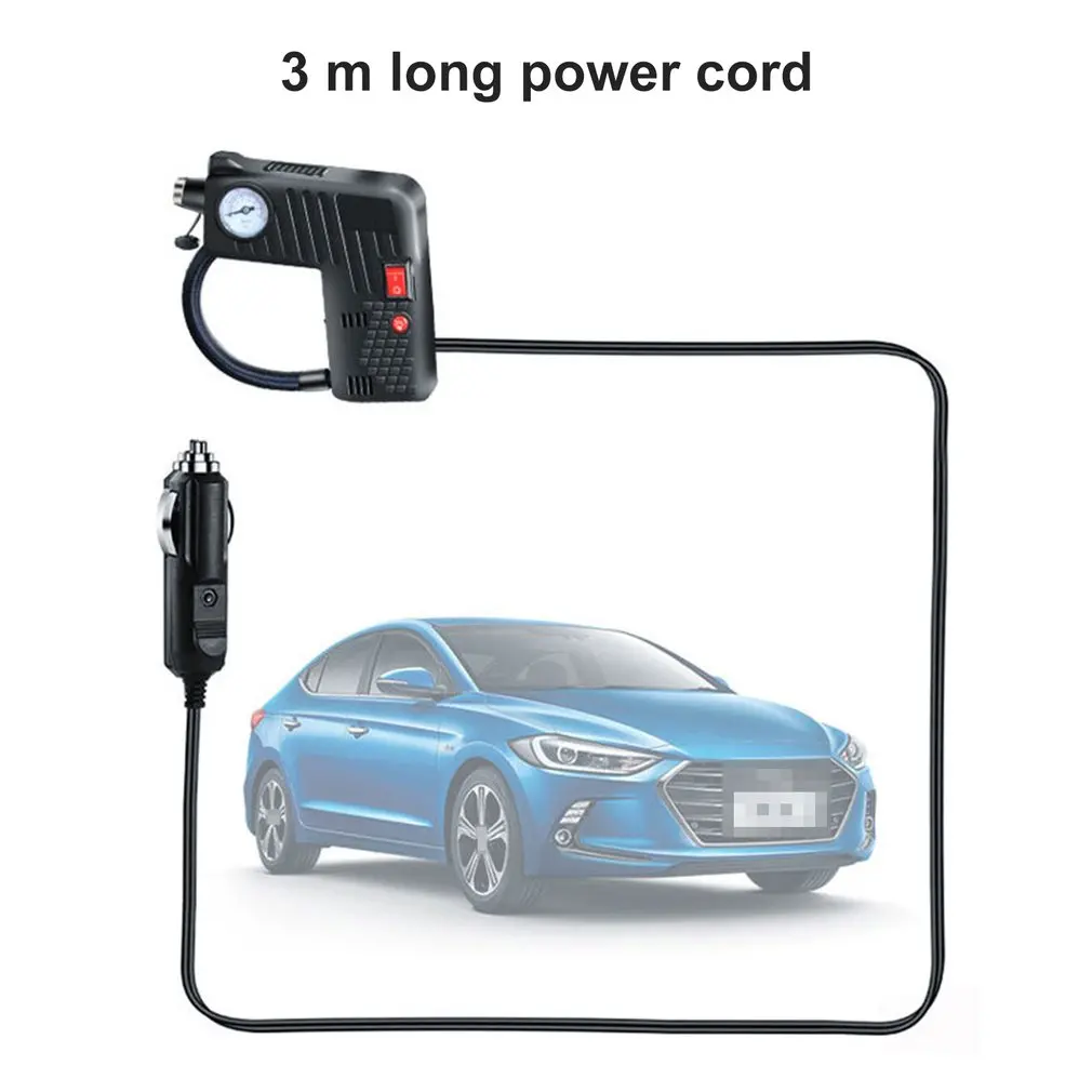 12V Digital Smart Car Air Compressor Pump Portable Handheld Car Tire Inflator Electric Air Pump Repair Tool Accessories