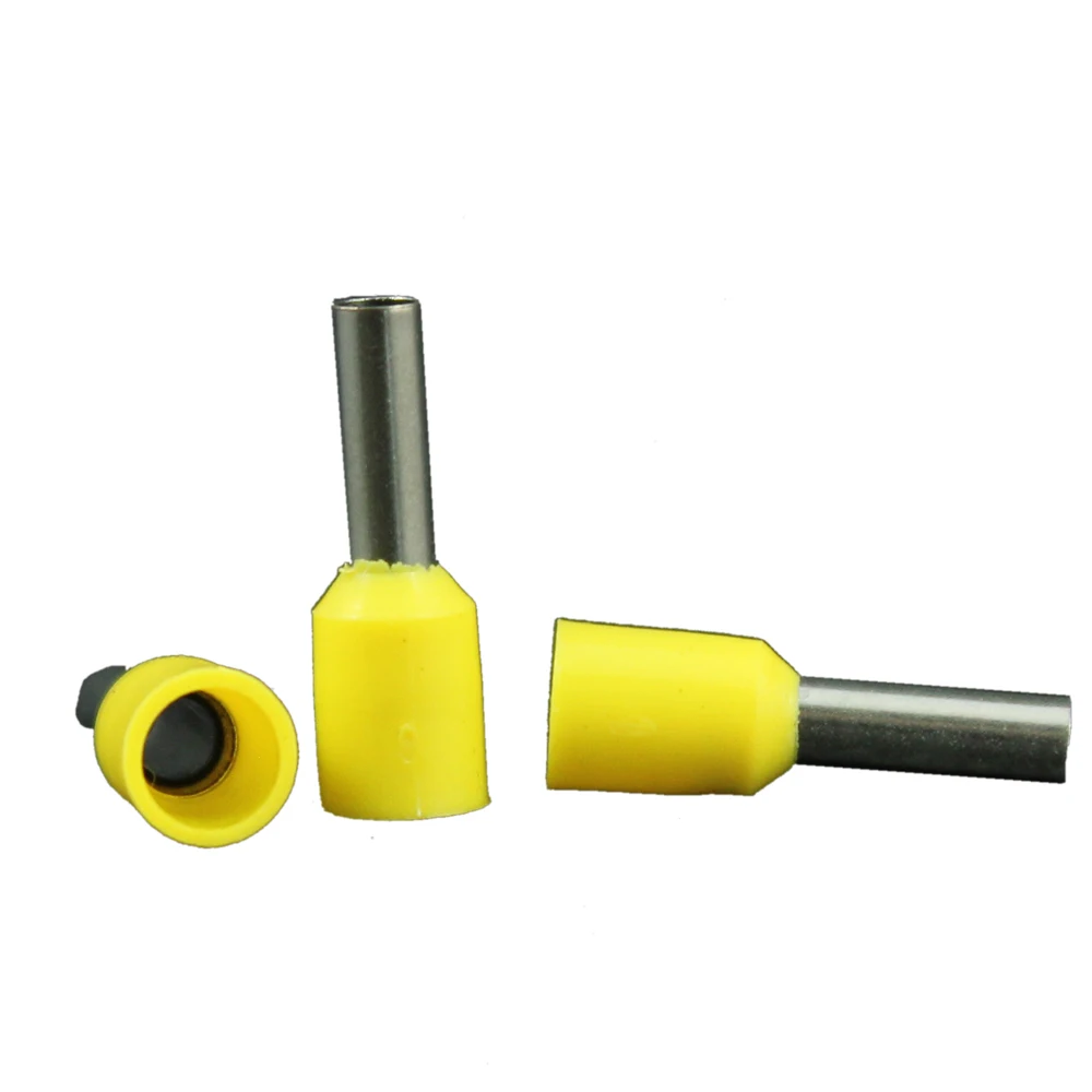 1000PCS E1508 E1510 E1512 E1518 Insulated Ferrules Terminal Block Cord End Wire Connector 1.5mm2, Crimp Terminator