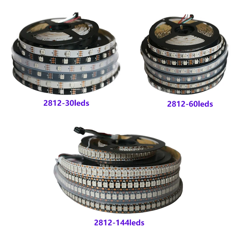 WS2812 RGB светодиодный светильник WS2812B s индивидуально адресуемый полоса