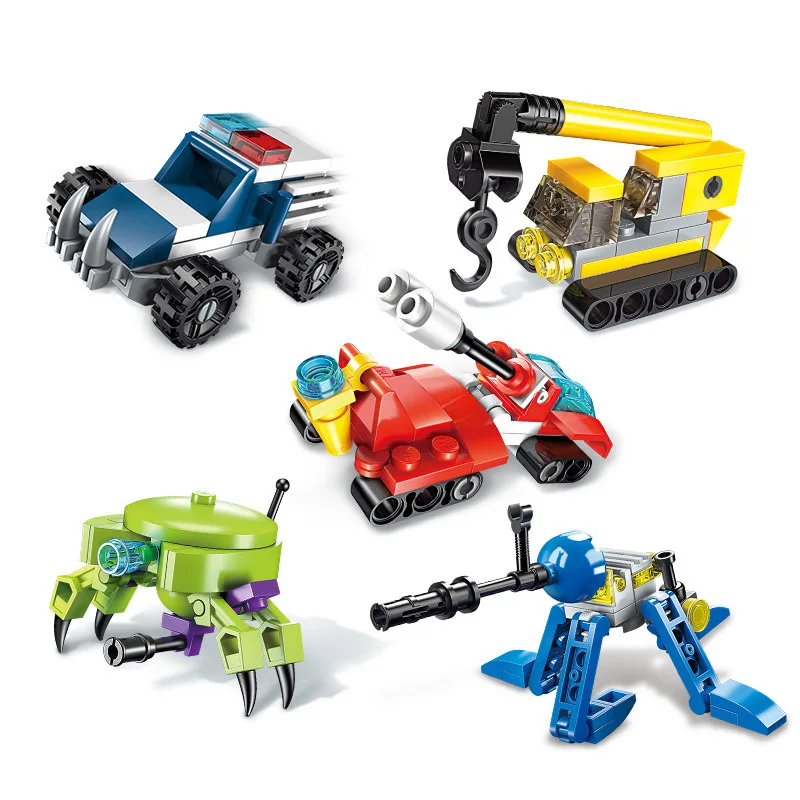 

ENLIGHTEN Plot Becomes 14 + Building Blocks Series Boy Educational Assembly Assembled Hypervariable Mobile Teams Toy Building Bl