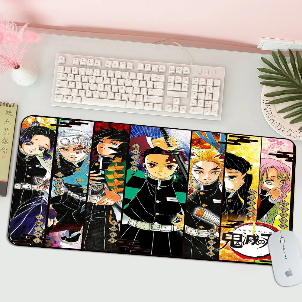 

Game Pad Mouse Pads Gamer Wrist Rests Keyboard Anime Mat Desktop Computer Demon Slayer Gaming Accessories Xxl Mousepad