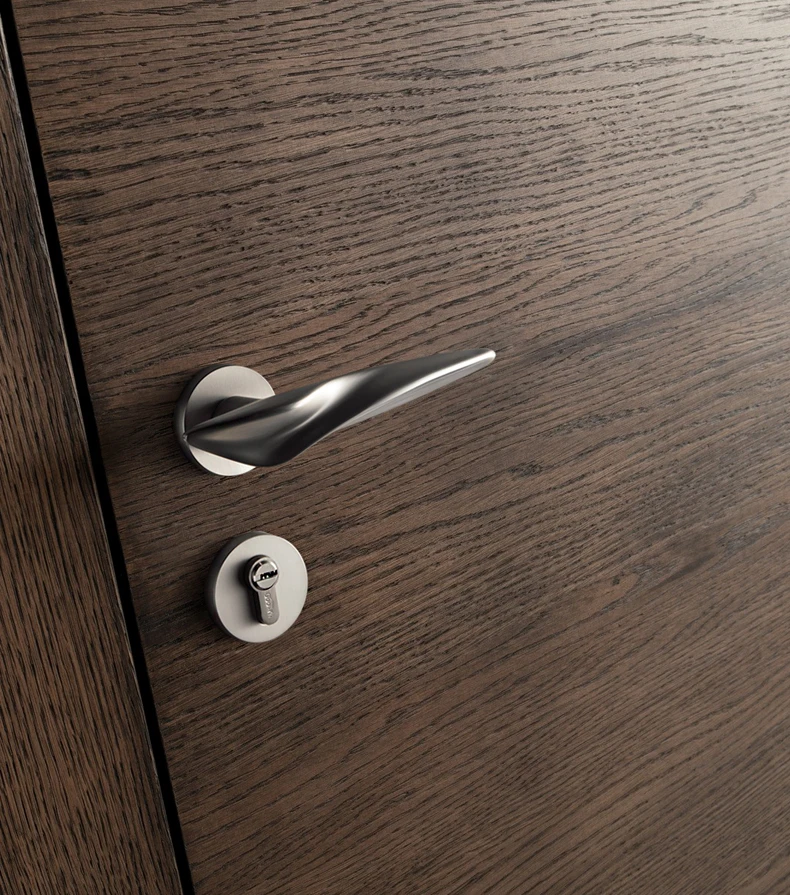 Gold/zinc alloy Door Lock Interior Home Door Handle Interior Lock Anti-theft modern Furniture Gate