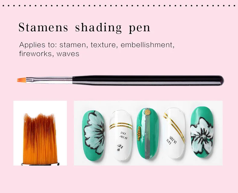 Дизайн ногтей Съемная мраморная ручка полосы линии Лайнер Кисть для рисования акриловая УФ гель Расширение строитель ручка для рисования - Цвет: 6