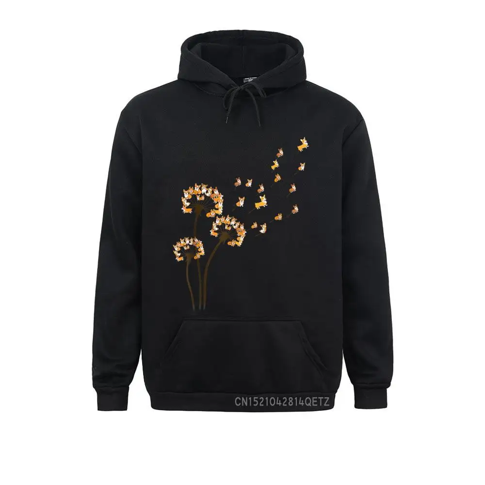 

Corgi Flower Fly Dandelion Funny Dog Lover For Mom Men Kids Sweatshirts NEW YEAR DAY Custom Hoodies Graphic Hoods Youth