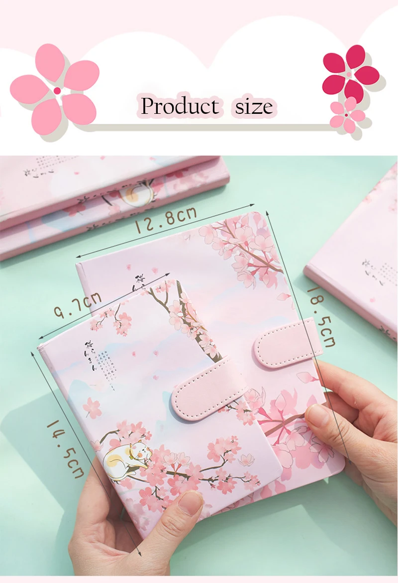 Kawaii Sakura Cat Notebook Diary - Limited Edition