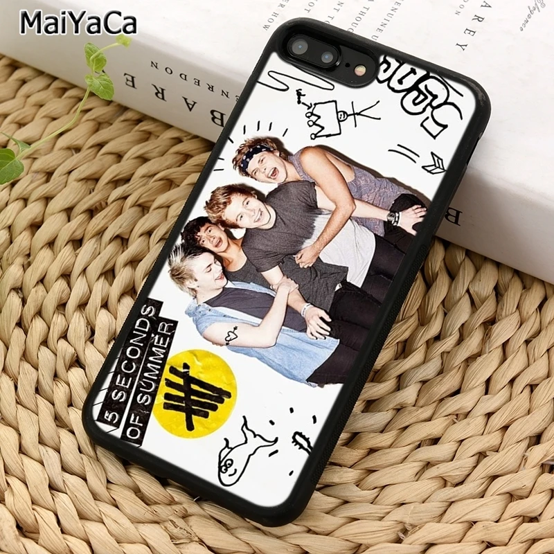 MaiYaCa 5 секунд лета 5sos чехол для телефона iPhone X XR XS 11 12 Pro MAX 6 6S 7 8 Plus Samsung Galaxy S7edge S8 S9 S10 |