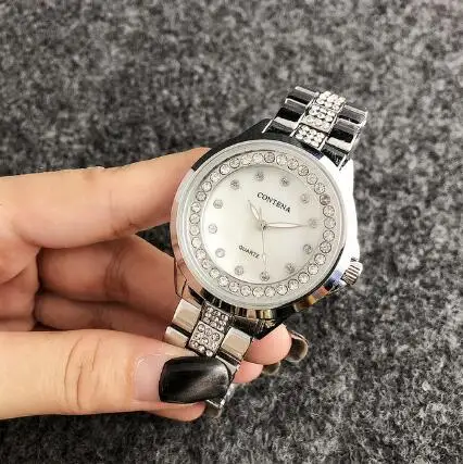 

CONTENA Digital Simple Design Rhinestone Women's Watches 2019 Fashion Quartz Ladies Watch Female Minimalist Sport Wristwatches