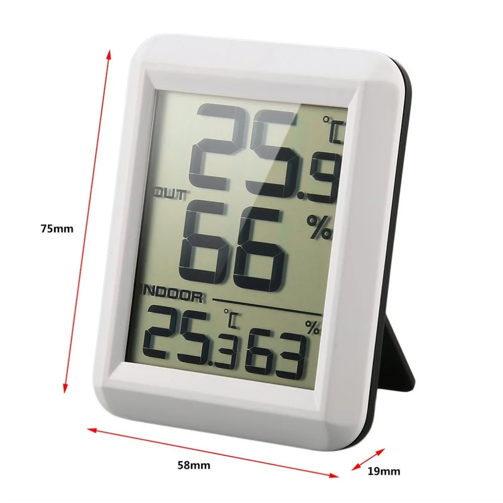New Digital LCD Wireless Thermometer Hygrometer with Transmitter Temperature Humidity Testing Meter Weather Station