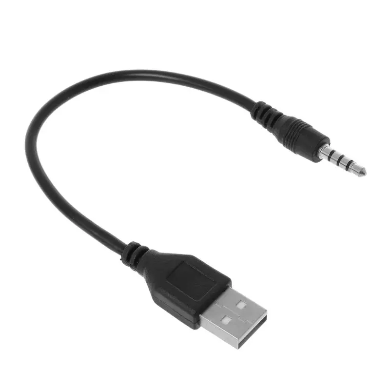 USB 2.0 to 3.5MM Audio Aux Plug Male to Male Lead Jack Adapter Converter Data Cable for Mini speaker