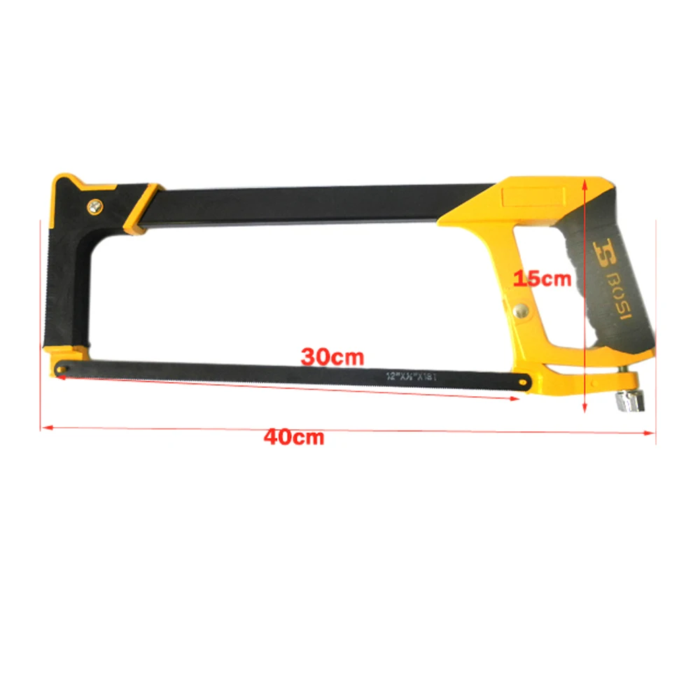BOSI 12" Aluminum Alloy Hacksaw Frame With Blade