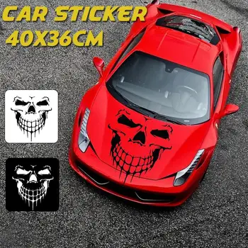 

Car Sticker Vinyl Bloody HandPrint Skull Car Sticker Funny Window Car Stickers and Decals Car-styling Easy to Remove