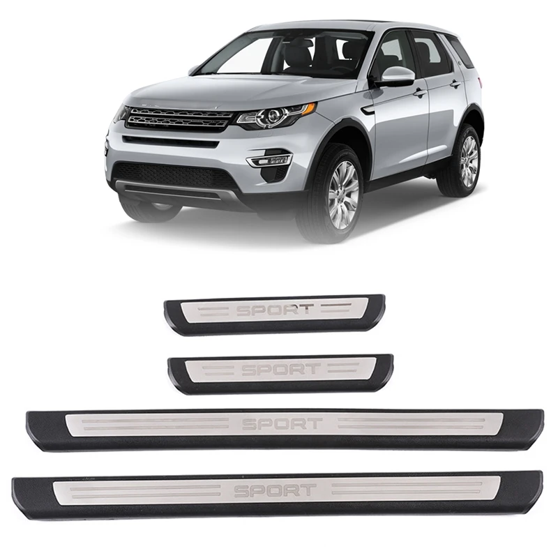 Новый-Защитная Накладка на порог гибкий S. Сталь для Land Rover Discovery /Sport 2014-2020 |