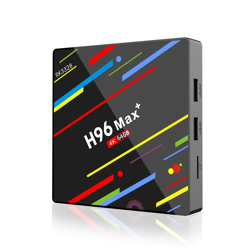 Новейший android voice tv box h96 max plus 8 1 4 Гб 46 ГБ bluetooth 2 4G/5G wifi Поддержка youtube facebook skype set top